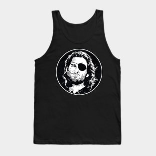 SNAKE PLISSKEN - Escape from New York (Circle Black and White) Tank Top